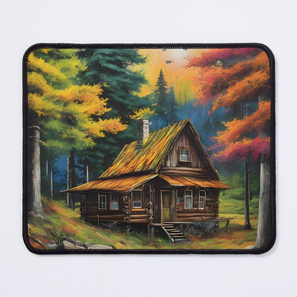 Item preview, Old Rustic Cabin In The Forest designed and sold by ArtsyWishesShop.