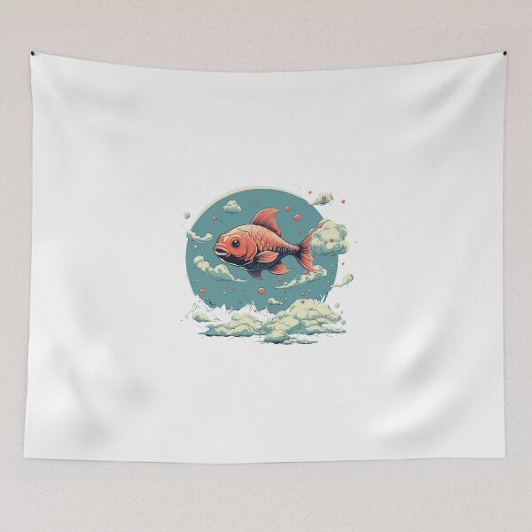 Item preview, Fish in a Surreal Landscape designed and sold by Imagination1618.