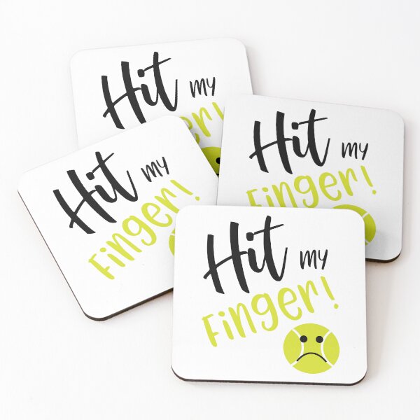 Item preview, Funny Tennis Saying Hit My finger designed and sold by whyitsme.