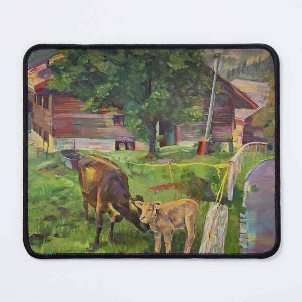 Item preview, Swiss Cow Oil Painting designed and sold by flaurdie4.