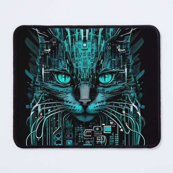 Item preview, “Hacker Meowtrice: The Feline Revolution” designed and sold by Art-Vortex-fr.