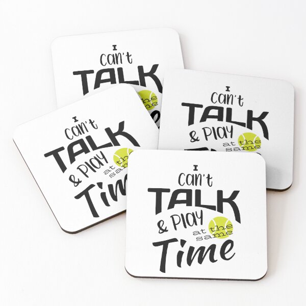 Item preview, Funny Tennis I Can't Talk and Play at the Same Time designed and sold by whyitsme.