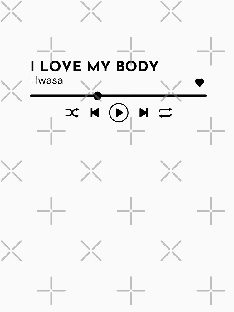 Lettering composition - love my body, in vector graphics, black