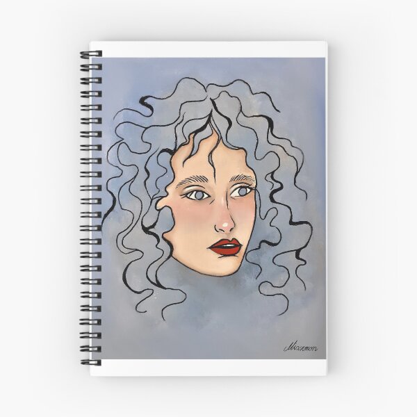 Item preview, Girl with floating blue hair designed and sold by Miazmon.