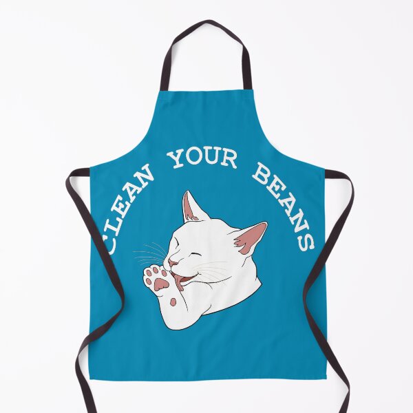 Item preview, Clean Your Beans Funny White Cat designed and sold by Deborah Camp.