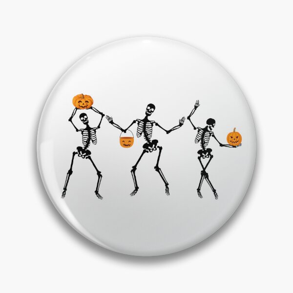 Item preview, Dancing Skeletons with Pumpkins designed and sold by OscarAndOphelia.