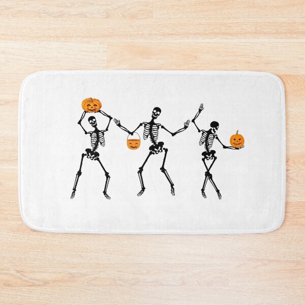 Item preview, Dancing Skeletons with Pumpkins designed and sold by OscarAndOphelia.