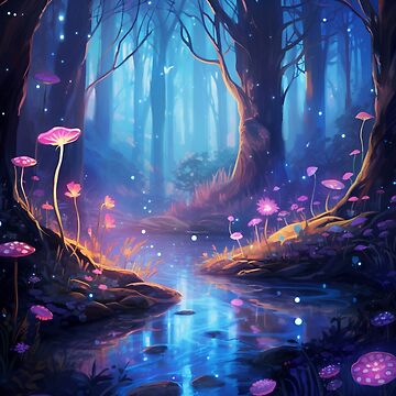 Enchanted Forest: A Magical and Mystical Wonderland Art Print for Sale by  Dreamscapely