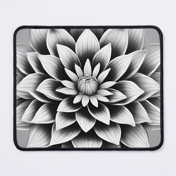 Artikelvorschau, Graustufen-Lotus der Macht gedruckt entworfen und verkauft von DMT Official Merch.