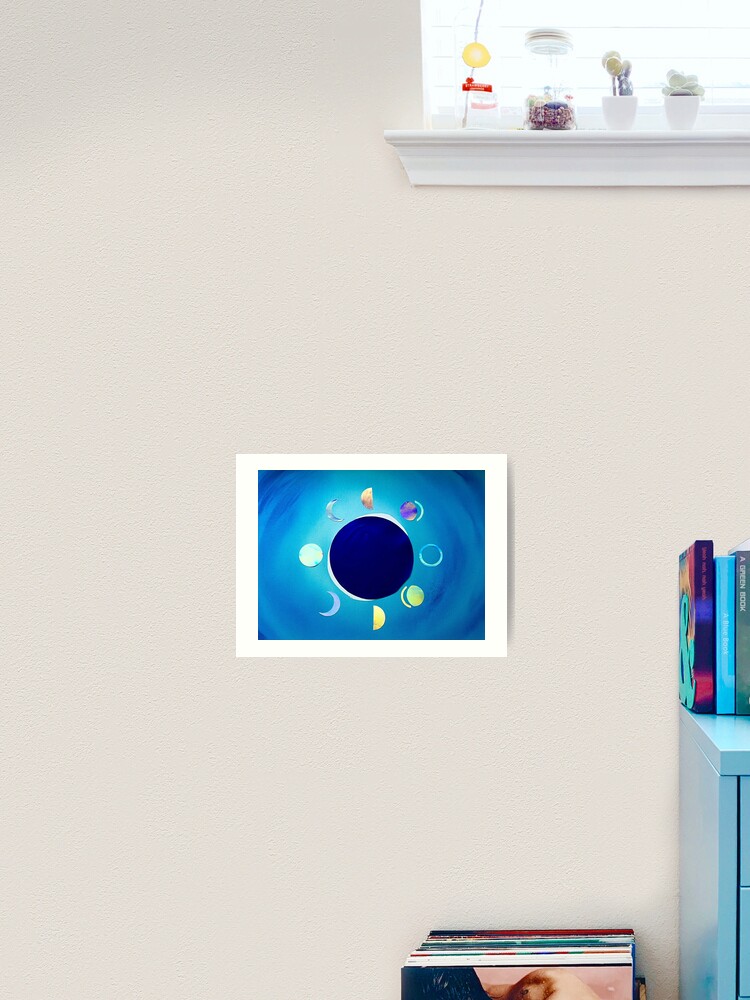Thumbnail 1 of 3, Art Print, Moon Phases designed and sold by Stirly.