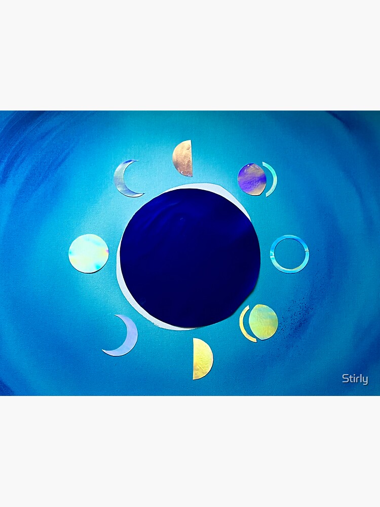 Thumbnail 3 of 3, Sticker, Moon Phases designed and sold by Stirly.