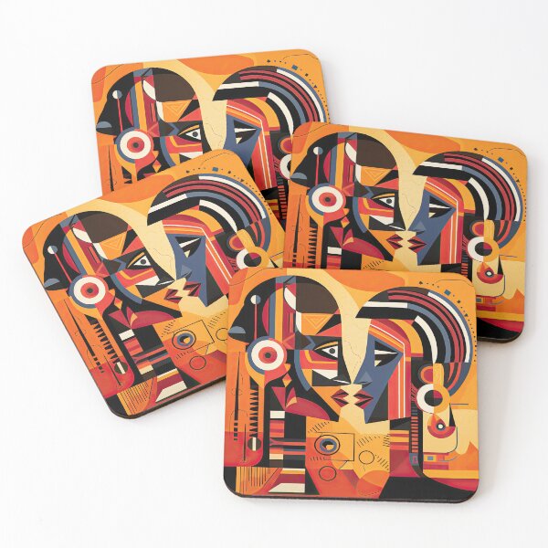 Item preview, African Tribe Bauhaus Design designed and sold by ArtificialGenes.