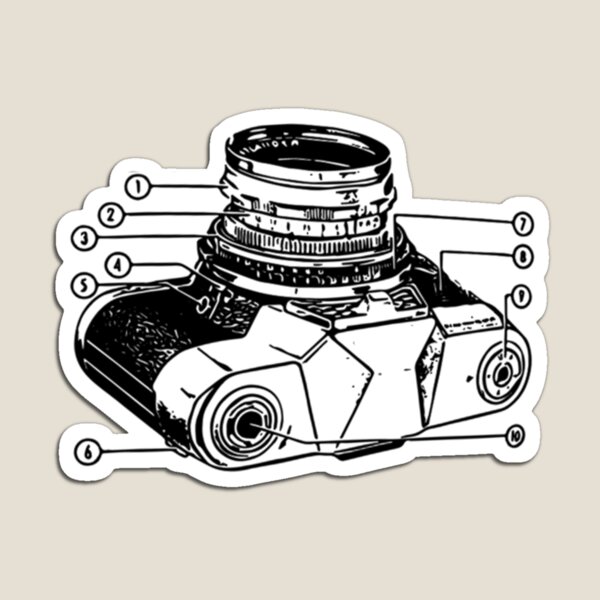 Item preview, Film Camera Diagram #2 designed and sold by Film Camera Nerds.