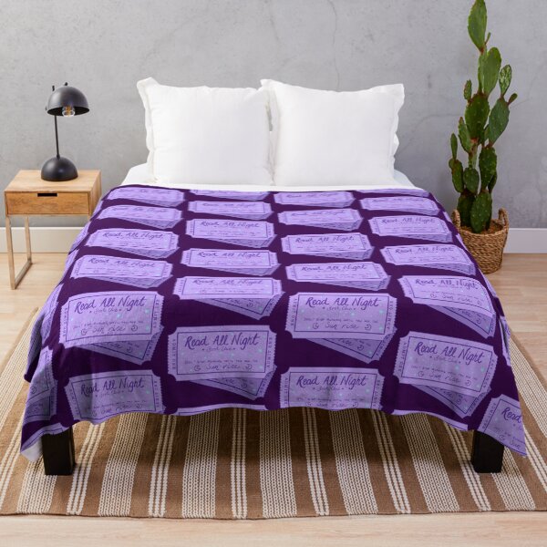 Item preview, Read All Night Book Club Ticket designed and sold by StitchItMama.