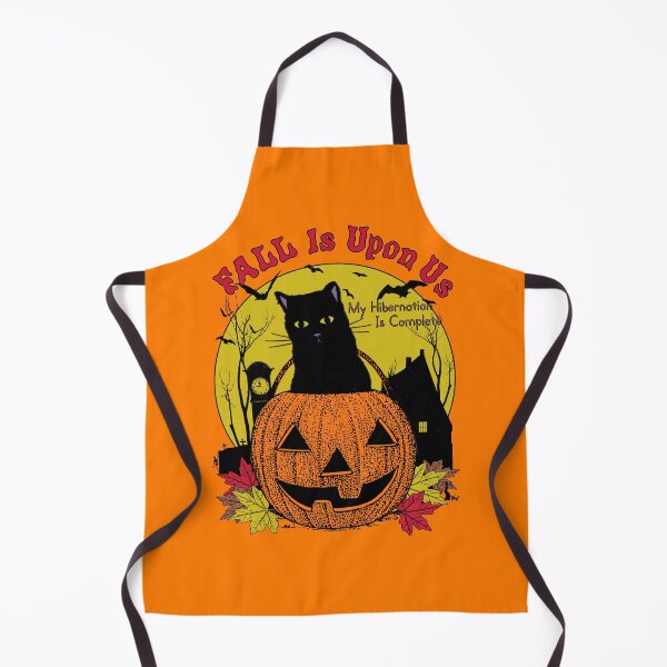 Item preview, Fall Is Upon Us, My Hibernation Is Complete - Spooky Halloween Black Cat Fall Autumn Pumpkin Witch Goth Horror designed and sold by blueversion.