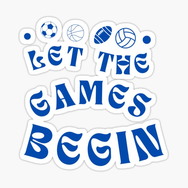 AJR Let the games begin Sticker for Sale by JuliesDesigns