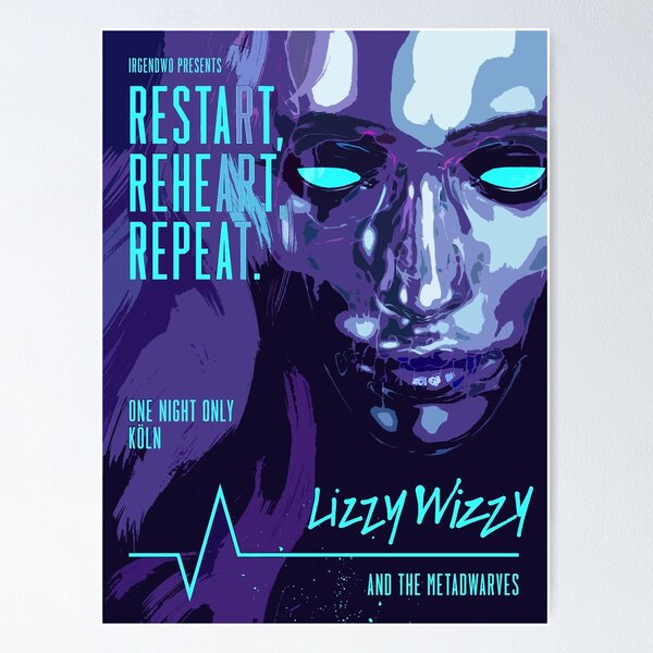 Item preview, Lizzy Wizzy Poster designed and sold by Anaksarxos.