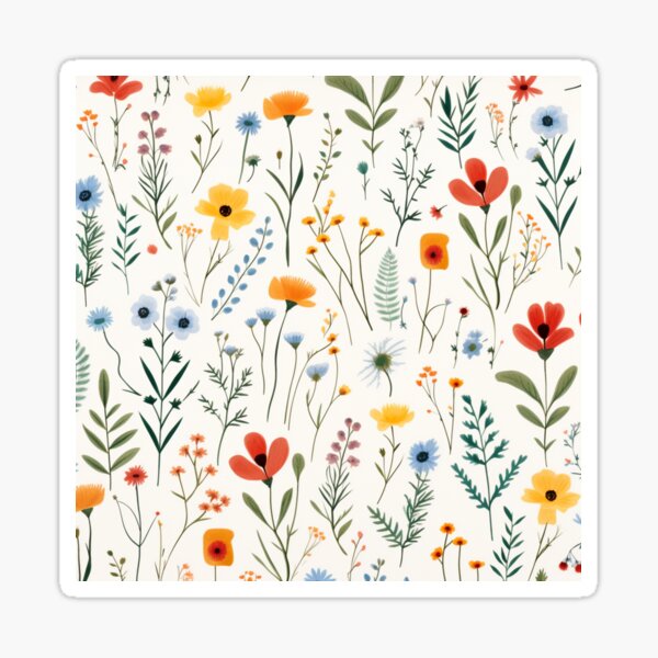 Wildflower Sticker – Elegancecreate