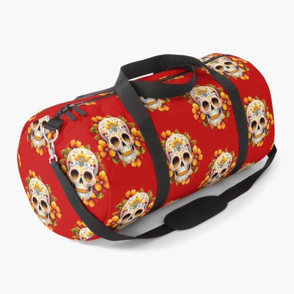 Item preview, Day of the Dead Skull with Orange Flowers designed and sold by LaRoach Digital Arts.