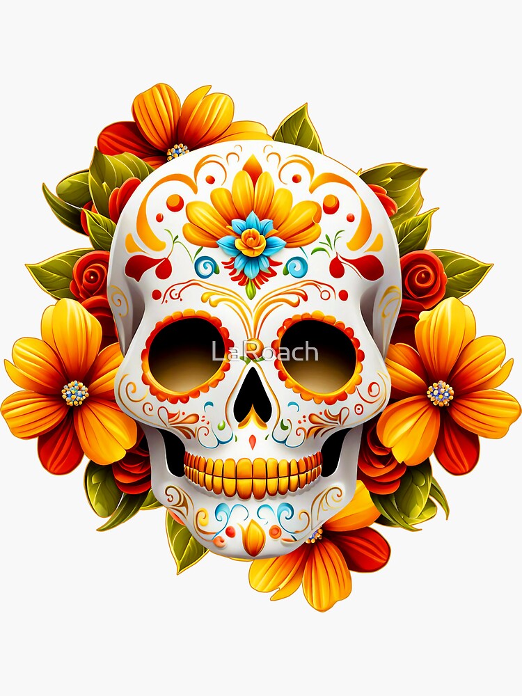 Jigsaw Puzzle SKULLS FLOWERS IN THE SKY-