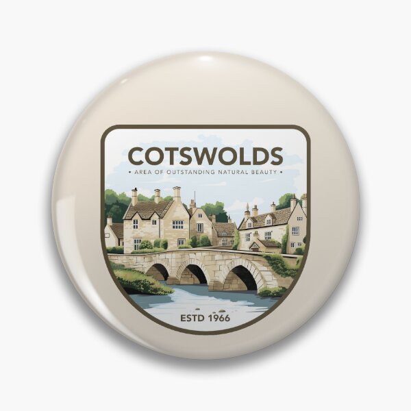 Artikelvorschau, Cotswolds Area of Outstanding Natural Beauty (AONB) Vereinigtes Königreich – Stickerserie Digitale Kunst | WanderUpNorthCo. entworfen und verkauft von WanderUpNorth.