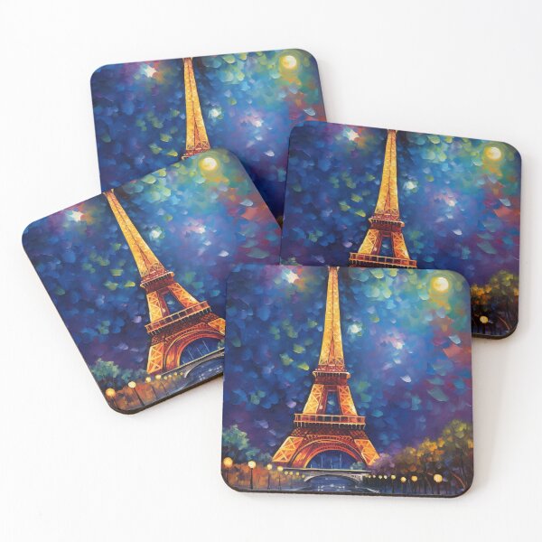 Item preview, The Eiffel Tower, Paris, Blue, AI Generated Art - France's Structural Masterpiece Known as 'The Symbol of Love' designed and sold by studioSharonKay.