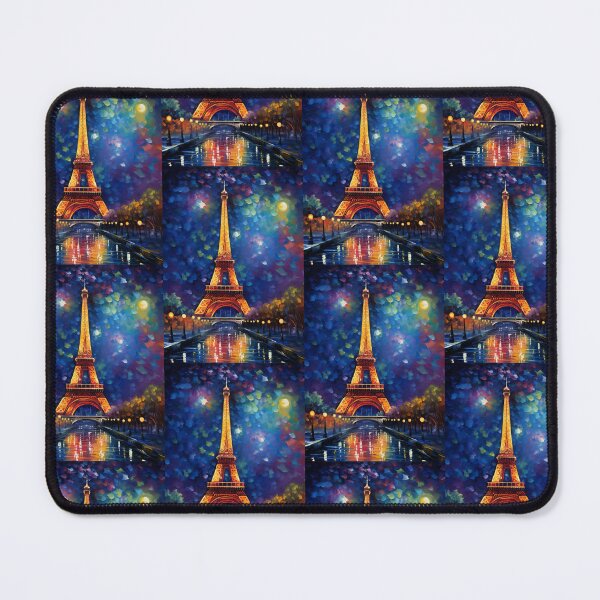 Item preview, The Eiffel Tower, Paris, Blue, AI Generated Art - France's Structural Masterpiece Known as 'The Symbol of Love' designed and sold by studioSharonKay.