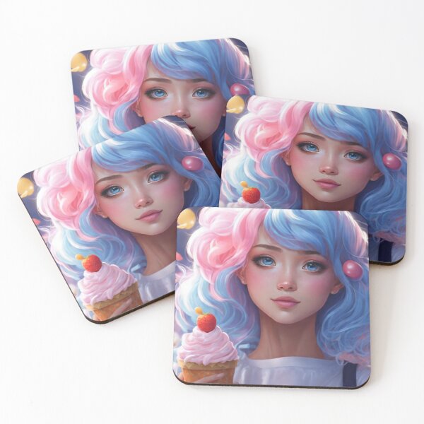Item preview, Blue Haired Candy Girl designed and sold by MythicalSticker.