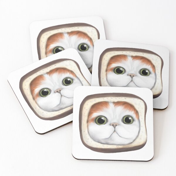 Item preview, "In-Bread" cat acrylic/digital painting designed and sold by Funsize-Art.