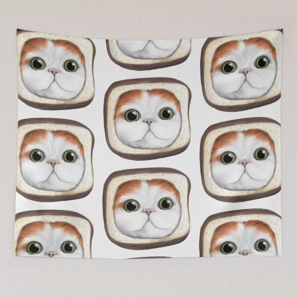 Item preview, "In-Bread" cat acrylic/digital painting designed and sold by Funsize-Art.