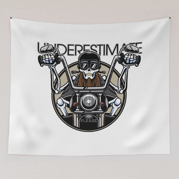 Item preview, Underestimate Old Bikers, Please on White designed and sold by RnssncCo.