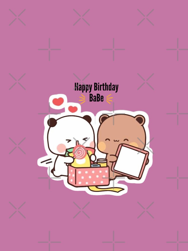 Happy birthday PANDA BEAR bubu and dudu love trend Tote Bag