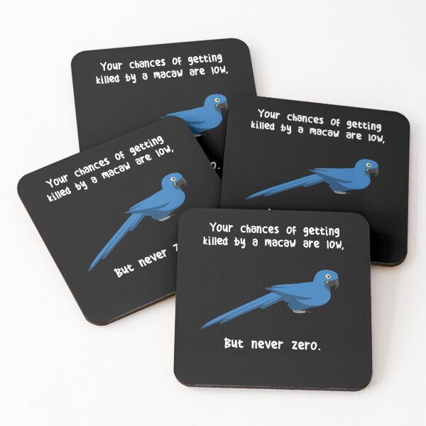 Item preview, Hyacinth Macaw Parrot Never Zero designed and sold by Clara Hollins.