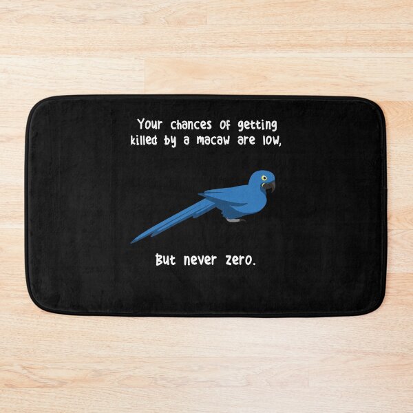 Item preview, Hyacinth Macaw Parrot Never Zero designed and sold by Clara Hollins.