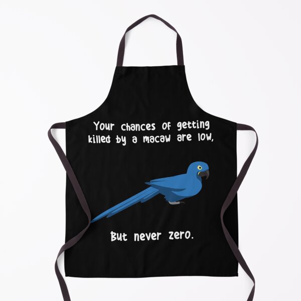 Item preview, Hyacinth Macaw Parrot Never Zero designed and sold by Clara Hollins.