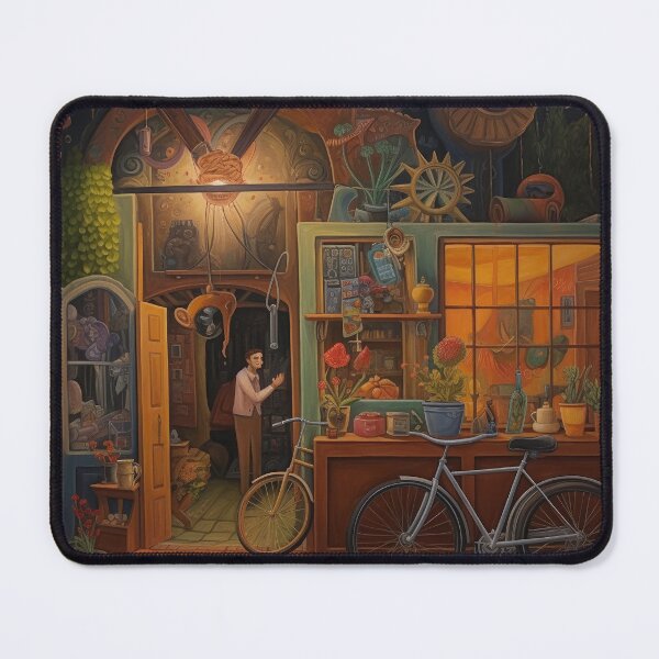 Item preview, Man and Shopkeeper Discuss Issues designed and sold by YoPedro.