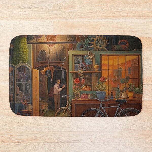 Item preview, Man and Shopkeeper Discuss Issues designed and sold by YoPedro.