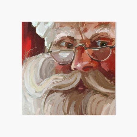 Item preview, Oil Painting of Santa Claus Close Up designed and sold by Anne Marie Propst.