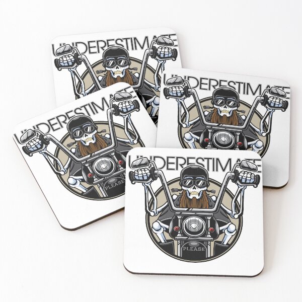 Item preview, Underestimate Old Bikers, Please on White designed and sold by RnssncCo.