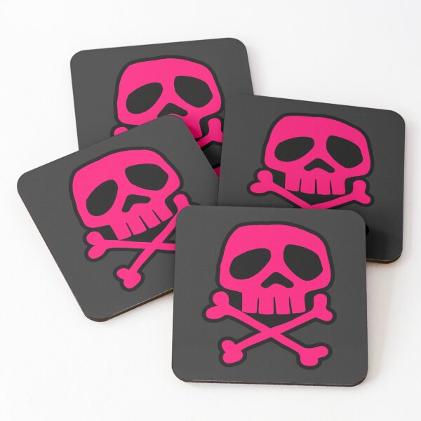 Item preview, Old School Punk Rock Skull (pink) designed and sold by muskitt.