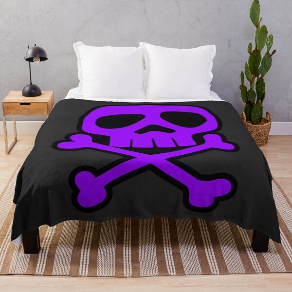 Item preview, Old School Punk Rock Skull (purple) designed and sold by muskitt.