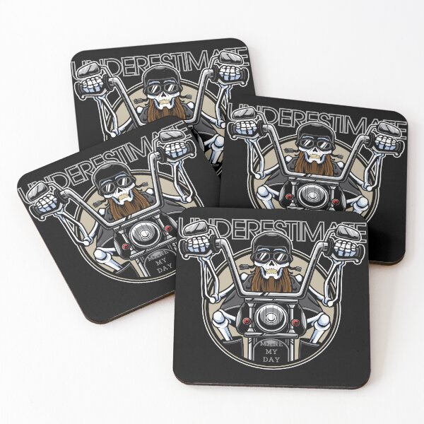 Item preview, Underestimate Old Bikers, Please on Black designed and sold by RnssncCo.