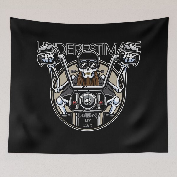 Item preview, Underestimate Old Bikers, Please on Black designed and sold by RnssncCo.