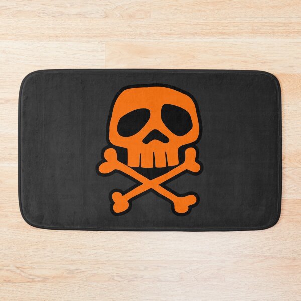 Item preview, Old School Punk Rock Skull (orange) designed and sold by muskitt.