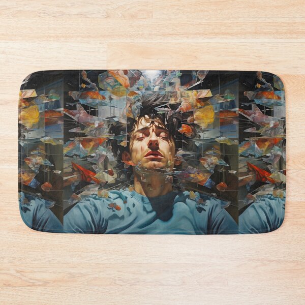 Item preview, An artwork in the style of multiple exposure exposing energy and creativity designed and sold by AI-Only Creations.