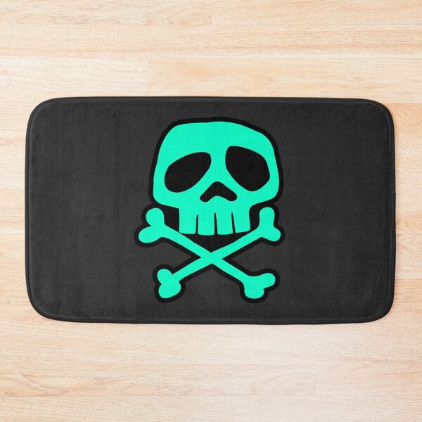Item preview, Old School Punk Rock Skull (aqua) designed and sold by muskitt.