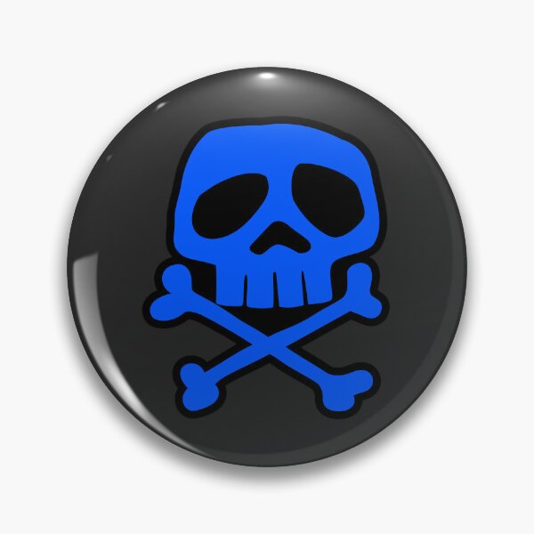 Item preview, Old School Punk Rock Skull (blue) designed and sold by muskitt.
