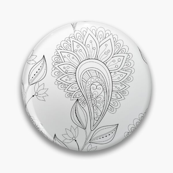 Item preview, Non-colored Abstract Flowers designed and sold by lissantee.