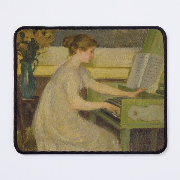Item preview, Girl Playing the Harpsichord (1899) - Mary Fairchild Low designed and sold by SALON DES ARTS.