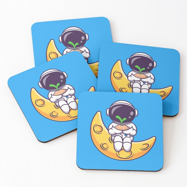 Item preview, Astronaut's Lunar Oasis: Cartoon Vector Icon designed and sold by hjian8219.